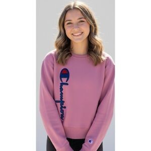 CHAMPION Pink Round Neck Sweater Size XS